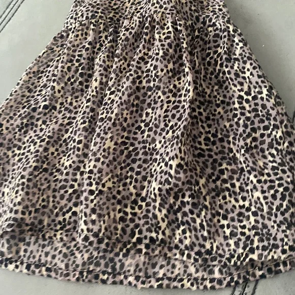 For Love & Lemons Leopard Print Sheer Silk Dress💜🖤💜 - Picture 5 of 9